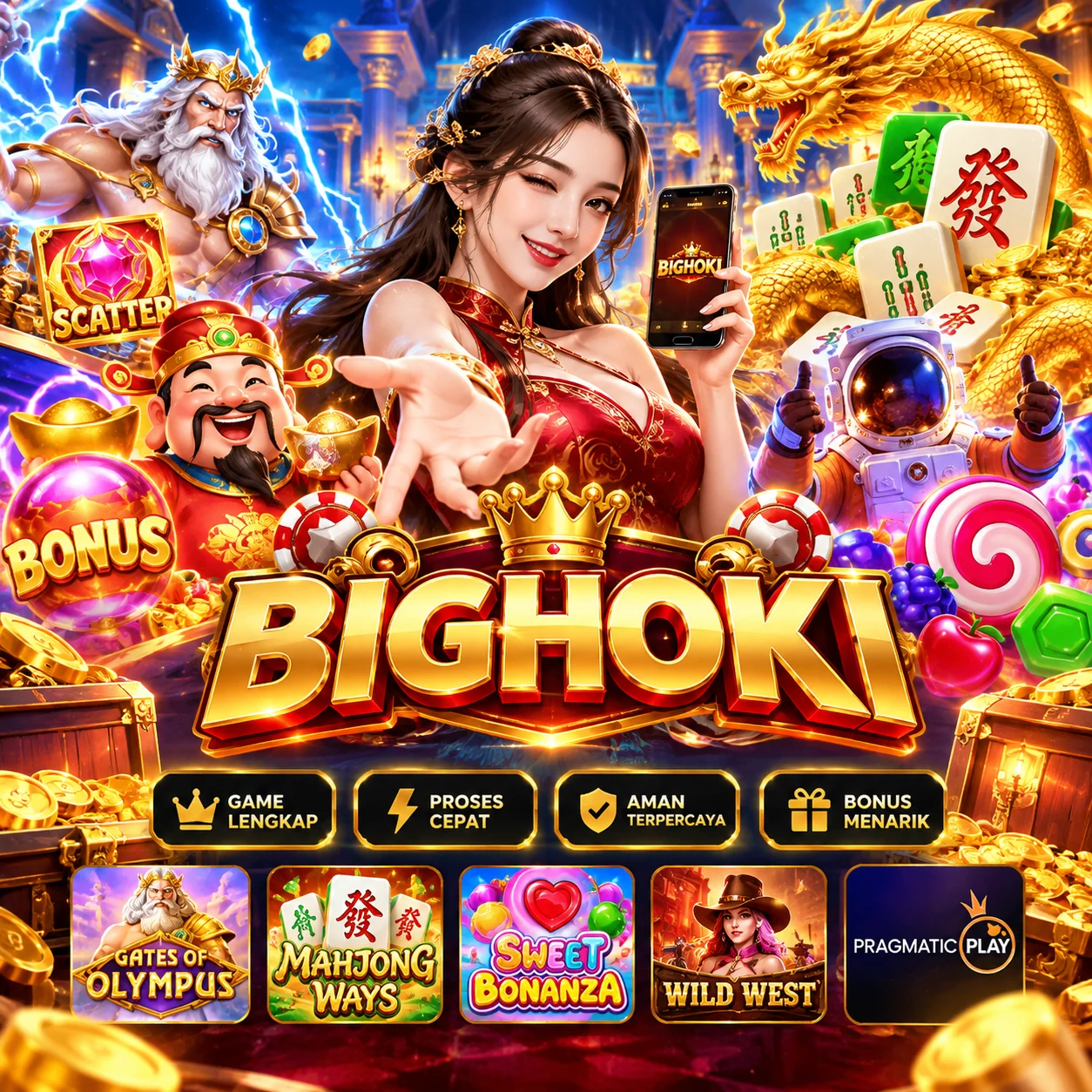 Galeri Game foto BIGHOKI: Jelajahi Beragam Game Online Pilihan di Mahjong